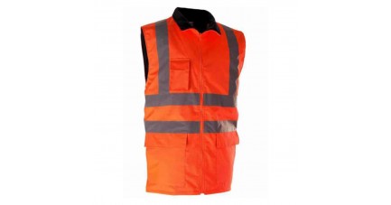 Gilet haute visibilité chaud - orange fluo