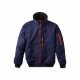 Blouson homme bleu col fermé