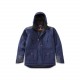 Parka chaude ORMOZ bleu - col ouvert