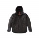 Parka chaude ORMOZ noir - col ouvert