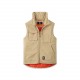 Gilet sans manche ORTHEZ sable - col ouvert