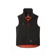 Gilet sans manche ORTHEZ noir - col ouvert