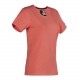 T-shirt romane corail - biais