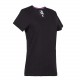T-shirt romane noir - biais