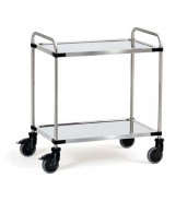 Chariot inox 2 plateaux