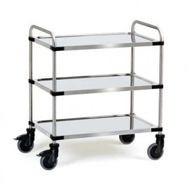 Chariot inox 3 plateaux