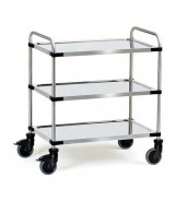 Chariot inox 3 plateaux