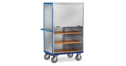 Chariot tôle 750 kg volet coulissant demi-ouvert