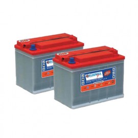Pack 2 batteries 12V 110Ah - Plomb