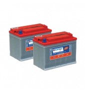 Pack 2 batteries 12V 110Ah - Plomb