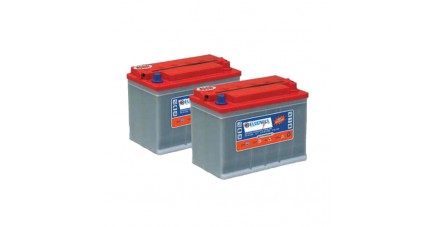 Pack 2 batteries 12V 110Ah - Plomb