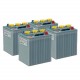 Pack 4 batteries 6V 240Ah/20h - Plomb