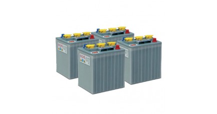 Pack 4 batteries 6V 240Ah - Plomb