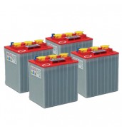 Pack 4 batteries 6V 270Ah - Plomb