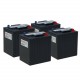 Pack 4 batteries 6V 240 Ah - Gel + Chargeur