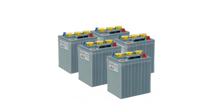 Pack 5 batteries 6V 240Ah - Plomb