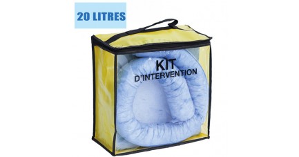 Kit anti pollution hydrocarbures 20 L