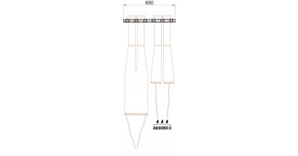 Support de waders, cuissardes et bottes en inox 316 L AQUAVIDIS