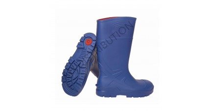 Bottes PU sécurité Troya ULTRAGRIP bleues S4