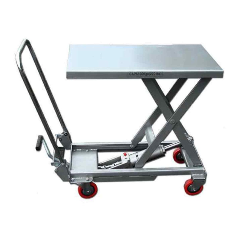Table élévatrice manuelle pliable en aluminium léger - Equipement