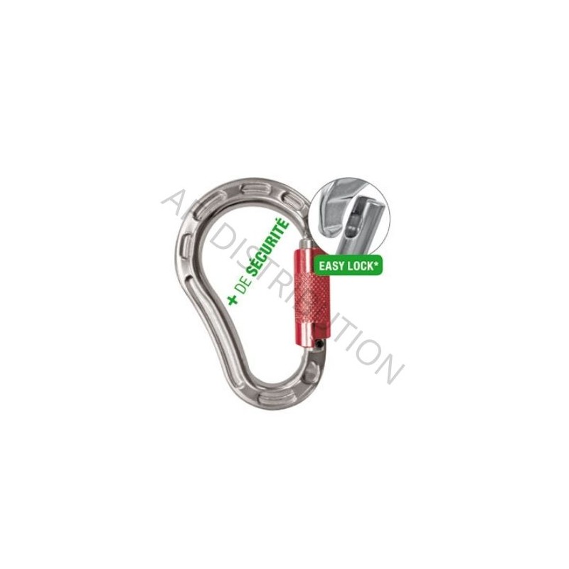 Mousqueton Triple Verrouillage Automatique Asymétrique