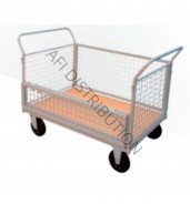 Chariot modulable 4 grillages porte rabattable CHM-4C