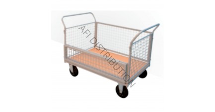 Chariot modulable 4 grillages porte rabattable CHM-4C