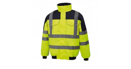 Blouson Haute Visibilité imperméable - jaune fluo