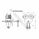 Griffe d’accrochage palan mise en place rapide TC dimensions