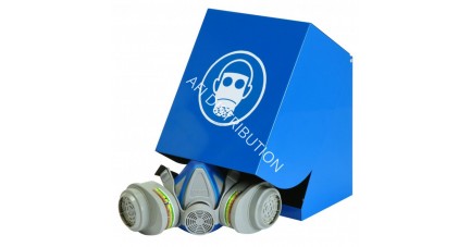 Boîte de rangement pour casque anti-bruit et masque respiratoire EPIBOX taille L