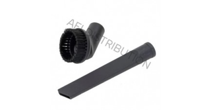Suceur plat et brosse ronde pour aspirateur