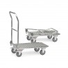 Chariot de manutention pliable en aluminium